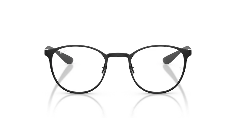 Ray - Ban Unisex RX6355 3199 Montature da vista Metallo Nero Trasparente Pantos Normale miniatura 2