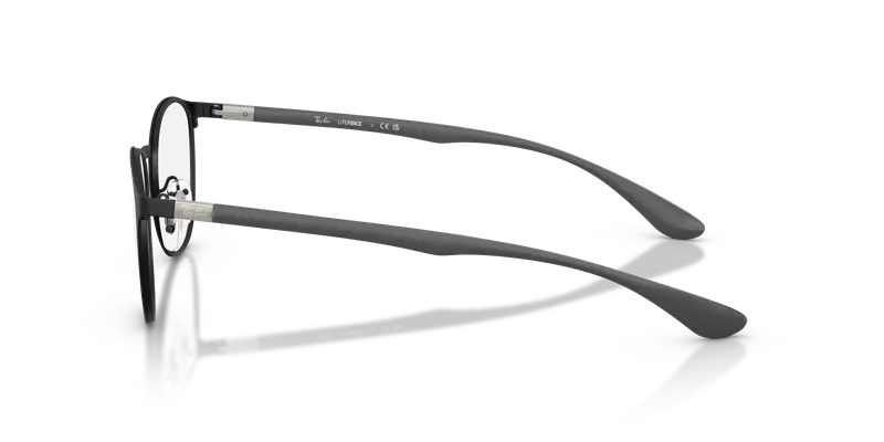 Ray - Ban Unisex RX6355 3199 Montature da vista Metallo Nero Trasparente Pantos Normale miniatura 3