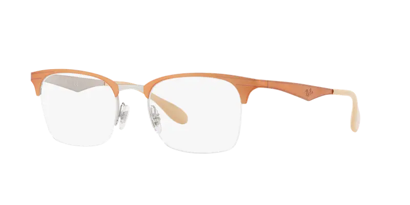Ray - Ban Unisex RX6360 2920 Montature da vista Metallo Marrone Squadrata