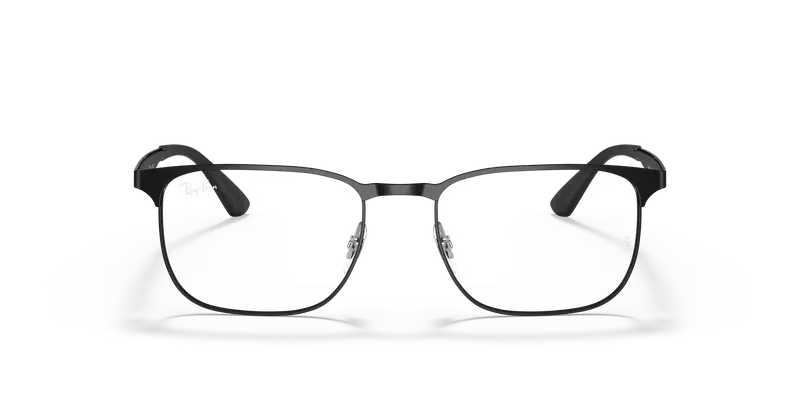 Ray - Ban Unisex RX6363 2904 Montature da vista Metallo Nero Trasparente Squadrata Normale miniatura 2