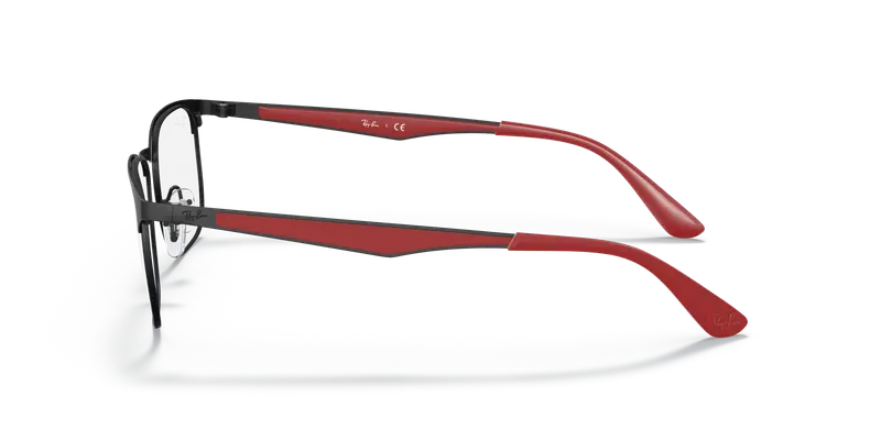 Ray - Ban Unisex RX6363 3018 Montature da vista Metallo Nero Trasparente Squadrata Normale miniatura 3