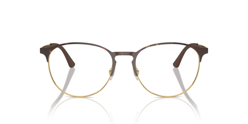 Ray - Ban Unisex RX6375 2917 Montature da vista Metallo Tartaruga Trasparente Pantos Normale miniatura 2