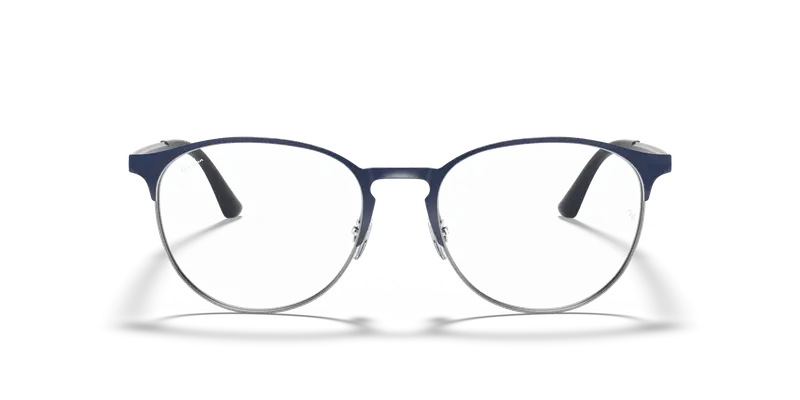 Ray - Ban Unisex RX6375 2981 Montature da vista Metallo Blu Trasparente Pantos Normale miniatura 2