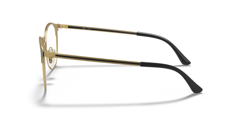 Ray - Ban Unisex RX6375 3051 Montature da vista Metallo Nero Trasparente Pantos Normale miniatura 3