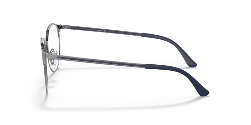 Ray - Ban Unisex RX6375 3135 Montature da vista Metallo Grigio Trasparente Pantos Normale miniatura 3