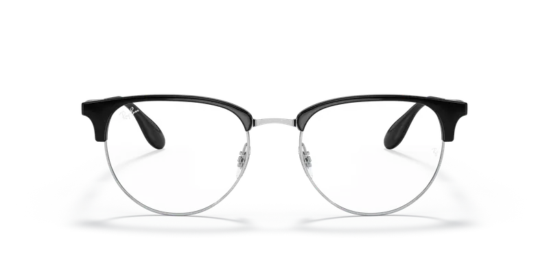 Ray - Ban Unisex RX6396 2932 Montature da vista Metallo Argento Trasparente Pantos Normale miniatura 2