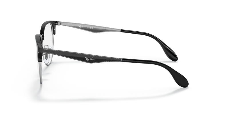 Ray - Ban Unisex RX6396 2932 Montature da vista Metallo Argento Trasparente Pantos Normale miniatura 3