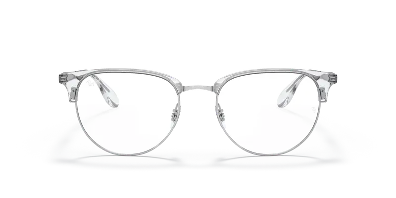 Ray - Ban Unisex RX6396 2936 Montature da vista Metallo Argento Trasparente Pantos Normale miniatura 2