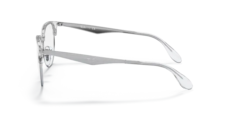 Ray - Ban Unisex RX6396 2936 Montature da vista Metallo Argento Trasparente Pantos Normale miniatura 3