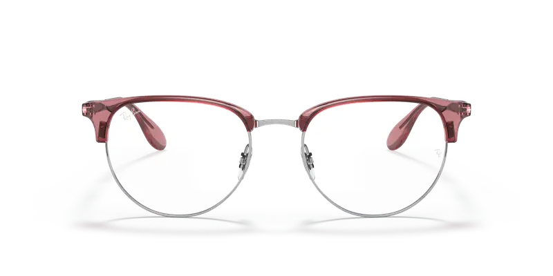 Ray - Ban Unisex RX6396 3131 Montature da vista Metallo Rosso Trasparente Pantos Normale miniatura 2