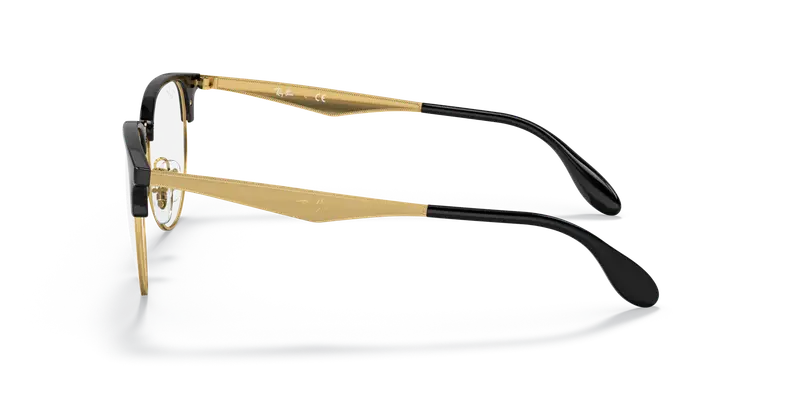 Ray - Ban Unisex RX6396 5784 Montature da vista Metallo Nero Trasparente Pantos Normale miniatura 3