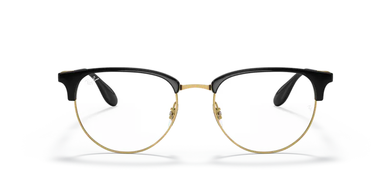 Ray - Ban Unisex RX6396 5784 Montature da vista Metallo Nero Trasparente Pantos Normale miniatura 2