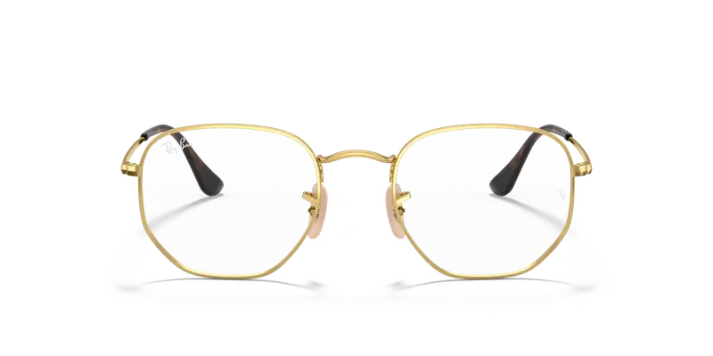 Ray - Ban Unisex RX6448 HEXAGONAL 2500 Montature da vista Metallo Oro Trasparente Geometrica Normale miniatura 2