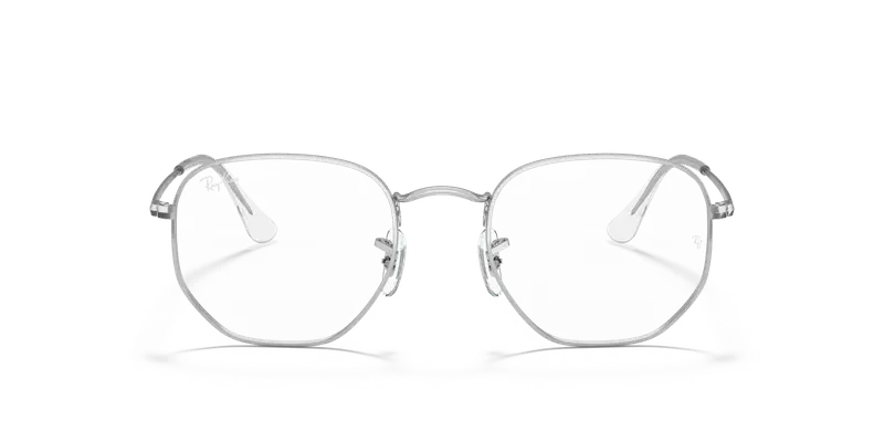 Ray - Ban Unisex RX6448 HEXAGONAL 2501 Montature da vista Metallo Argento Trasparente Geometrica Normale miniatura 2