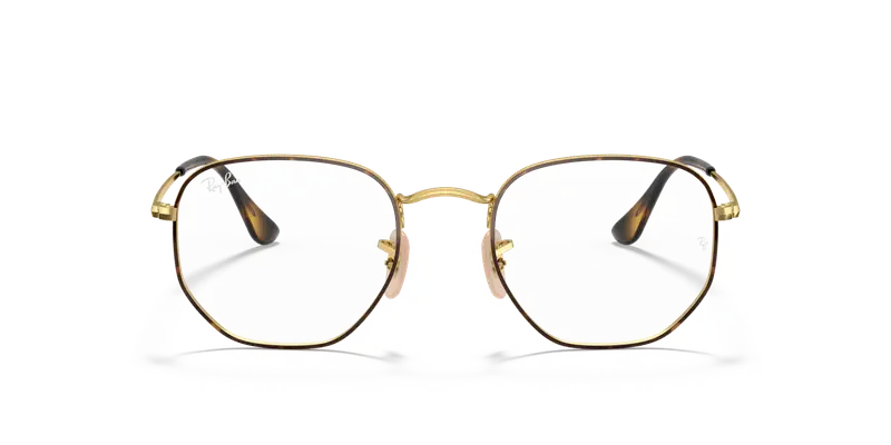 Ray - Ban Unisex RX6448 HEXAGONAL 2945 Montature da vista Metallo Tartaruga Trasparente Geometrica Normale miniatura 2