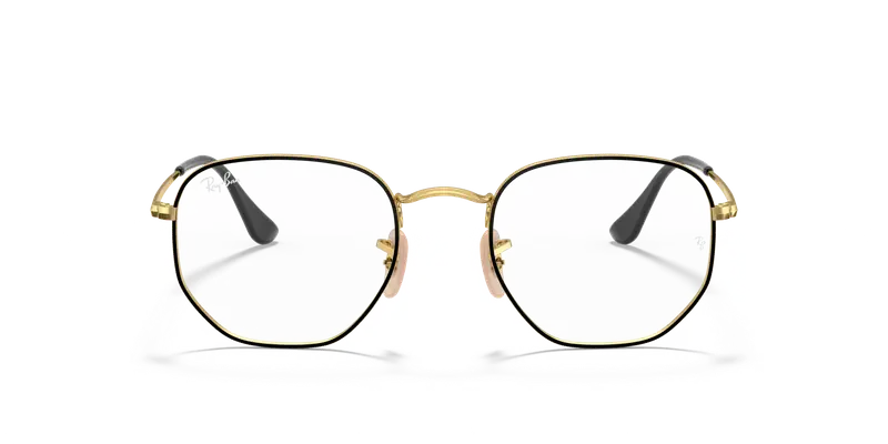 Ray - Ban Unisex RX6448 HEXAGONAL 2991 Montature da vista Metallo Nero Trasparente Geometrica Normale miniatura 2