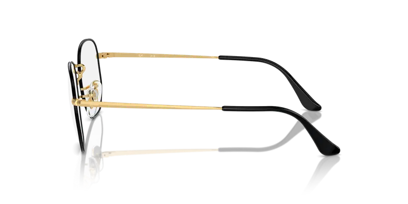 Ray - Ban Unisex RX6448 HEXAGONAL 3175 Montature da vista Metallo Nero Trasparente Geometrica Normale miniatura 3