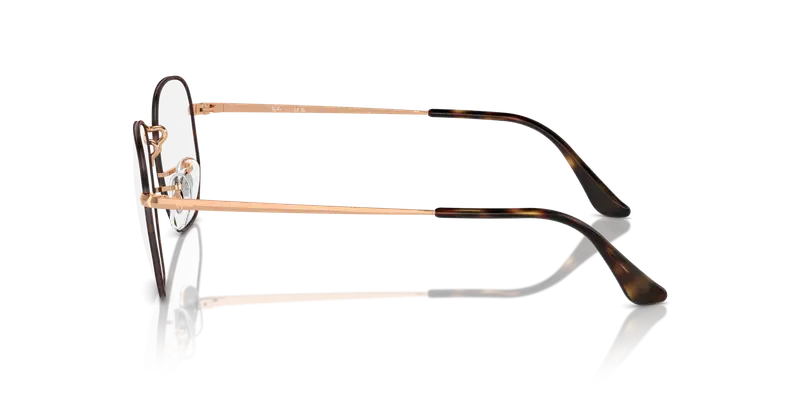 Ray - Ban Unisex RX6448 HEXAGONAL 3176 Montature da vista Metallo Havana Trasparente Geometrica Normale miniatura 3