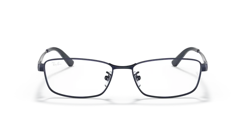 Ray - Ban Unisex RX6452D 3076 Montature da vista Metallo Blu Trasparente Pillow Normale miniatura 2