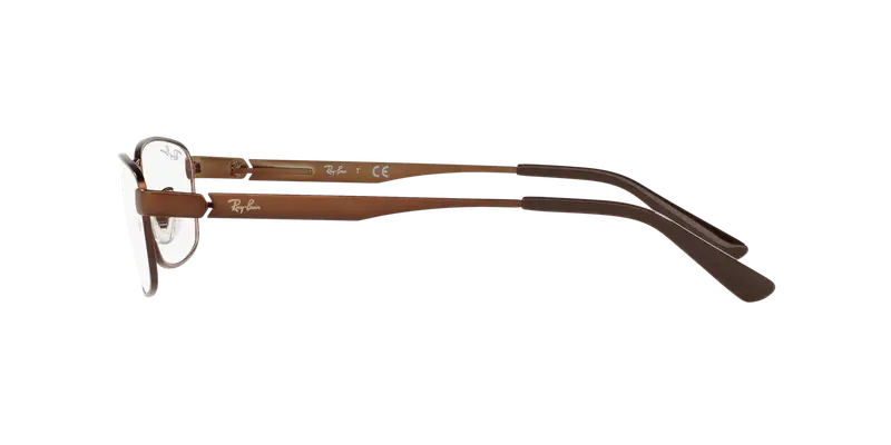 Ray - Ban Unisex RX6452D 3077 Montature da vista Metallo Marrone Trasparente Pillow Normale miniatura 2