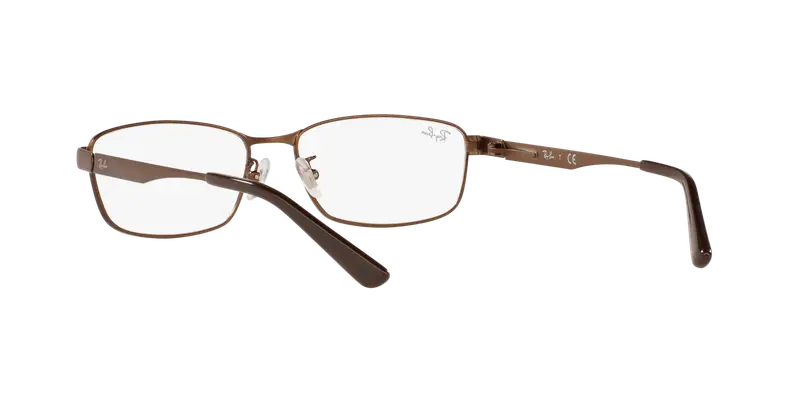 Ray - Ban Unisex RX6452D 3077 Montature da vista Metallo Marrone Trasparente Pillow Normale miniatura 3