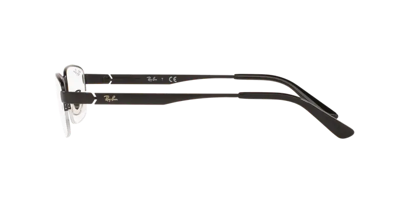 Ray - Ban Unisex RX6453D 2503 Montature da vista Metallo Nero Trasparente Pillow Normale miniatura 2