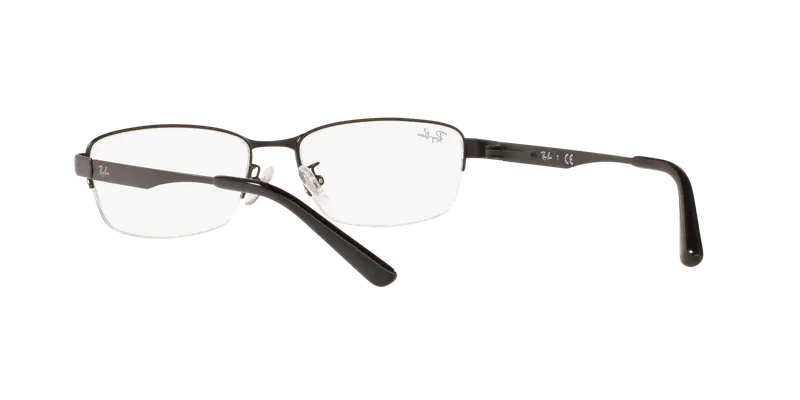 Ray - Ban Unisex RX6453D 2503 Montature da vista Metallo Nero Trasparente Pillow Normale miniatura 3