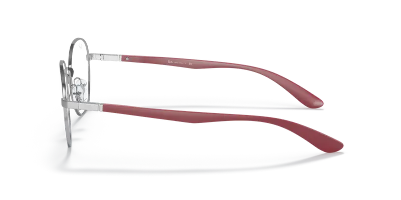 Ray - Ban Unisex RX6461 2501 Montature da vista Metallo Argento Rotonda miniatura 3