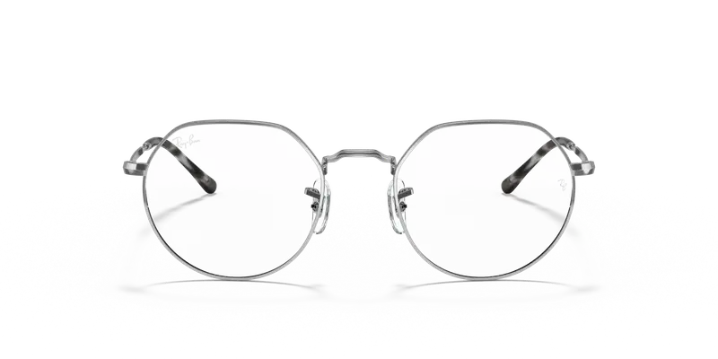 Ray - Ban Unisex RX6465 JACK 2501 Montature da vista Metallo Argento Trasparente Geometrica Normale miniatura 2