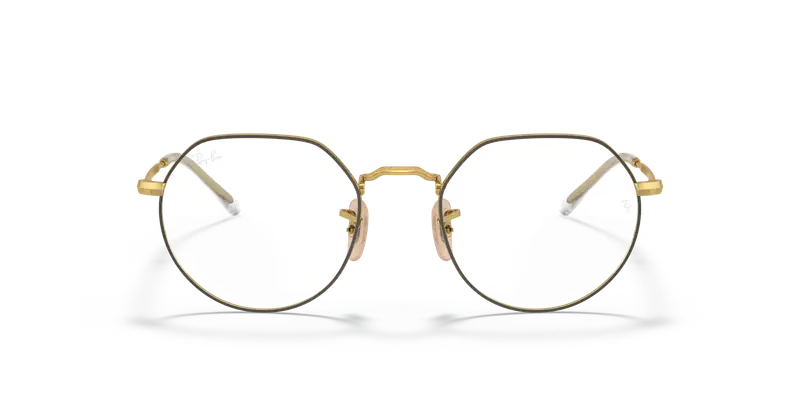 Ray - Ban Unisex RX6465 JACK 2890 Montature da vista Metallo Oro Trasparente Geometrica Normale miniatura 2