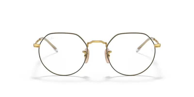 Unisex RX6465 JACK 2890 Montature da vista Metallo Oro Trasparente Geometrica Normale miniatura 3