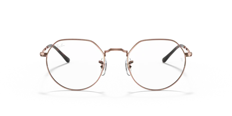 Ray - Ban Unisex RX6465 JACK 2943 Montature da vista Metallo Bronzo Trasparente Geometrica Normale miniatura 2