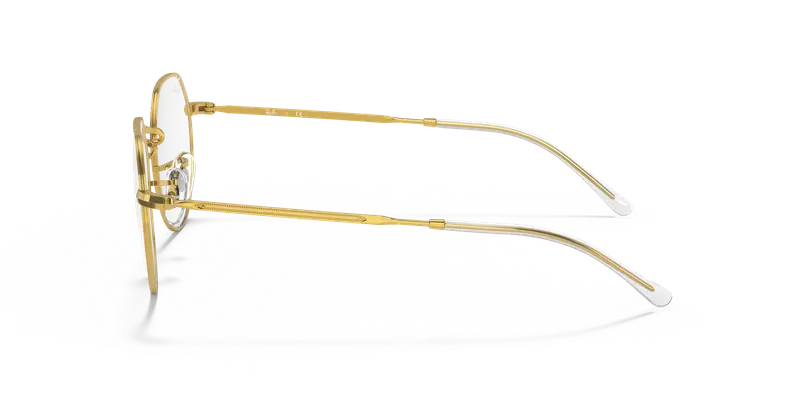 Ray - Ban Unisex RX6465 JACK 3086 Montature da vista Metallo Oro Trasparente Geometrica Normale miniatura 3