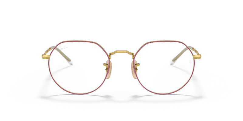 Ray - Ban Unisex RX6465 JACK 3137 Montature da vista Metallo Viola Trasparente Geometrica Normale miniatura 2