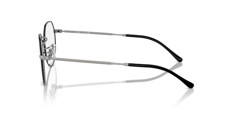 Ray - Ban Unisex RX6465 JACK 3179 Montature da vista Metallo Nero Trasparente Geometrica Normale miniatura 3