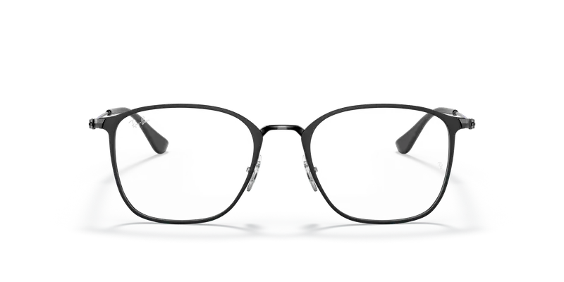 Ray - Ban Unisex RX6466 2904 Montature da vista Metallo Nero Trasparente Squadrata Normale miniatura 2