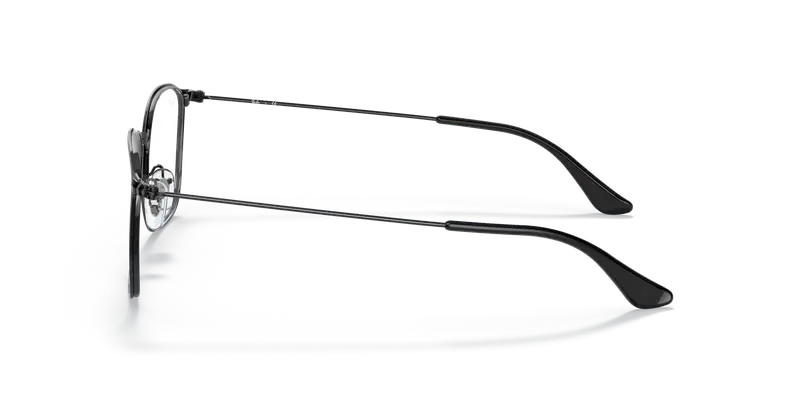 Ray - Ban Unisex RX6466 2904 Montature da vista Metallo Nero Trasparente Squadrata Normale miniatura 3