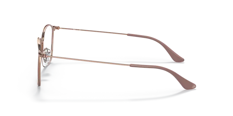 Ray - Ban Unisex RX6466 2973 Montature da vista Metallo Marrone Trasparente Squadrata Normale miniatura 3