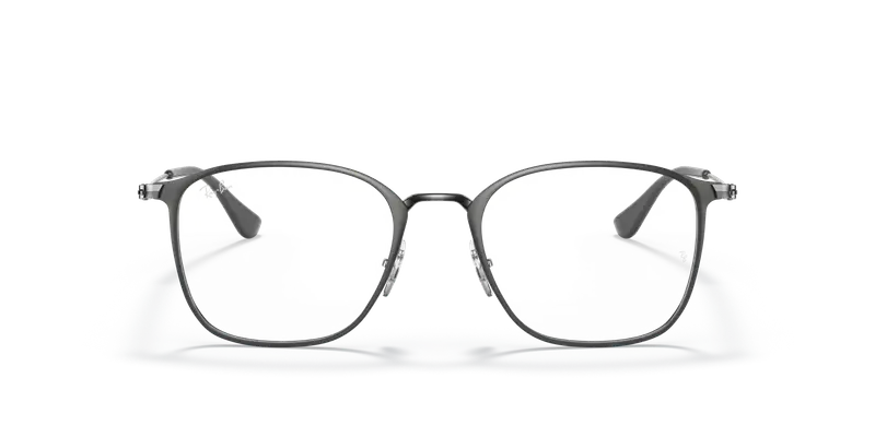 Ray - Ban Unisex RX6466 3102 Montature da vista Metallo Grigio Trasparente Squadrata Normale miniatura 2