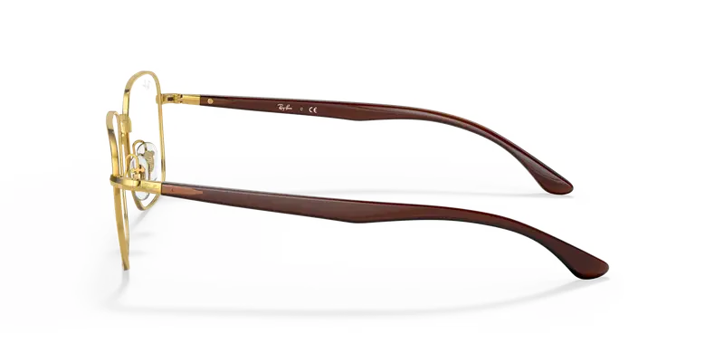 Ray - Ban Unisex RX6469 2500 Montature da vista Metallo Oro Squadrata miniatura 3