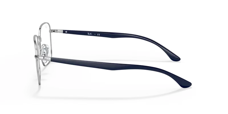 Ray - Ban Unisex RX6469 2501 Montature da vista Metallo Argento Squadrata miniatura 3