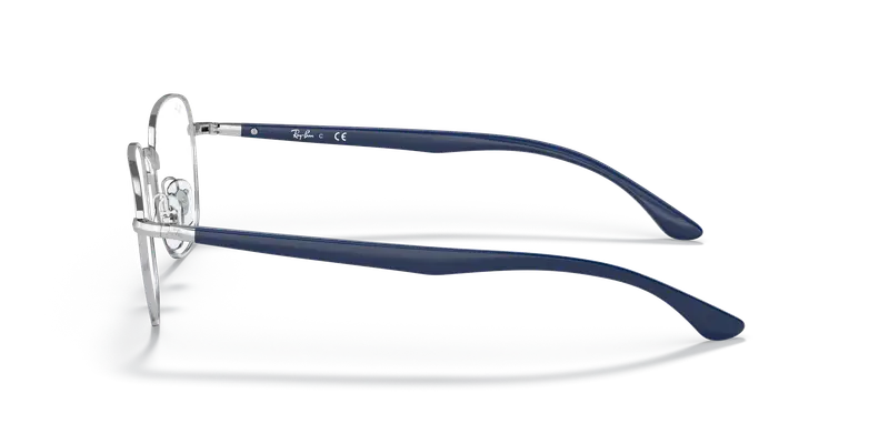 Ray - Ban Unisex RX6477 2501 Montature da vista Metallo Argento Squadrata miniatura 3