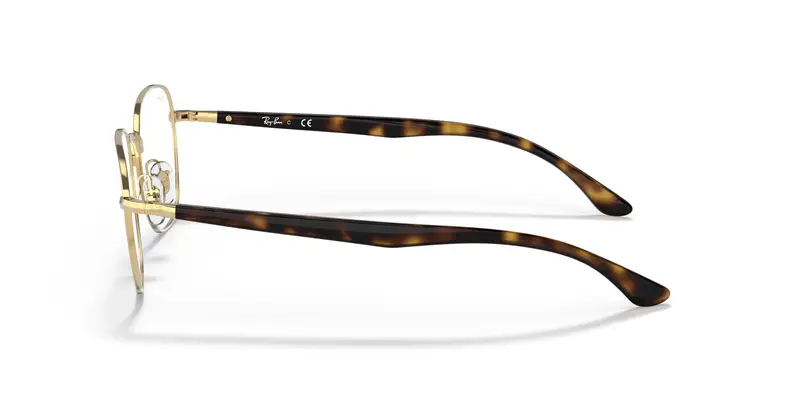 Ray - Ban Unisex RX6477 3119 Montature da vista Metallo Oro Squadrata miniatura 3