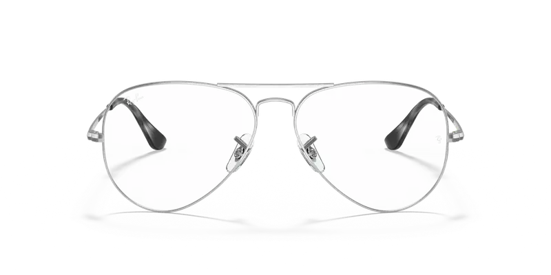 Ray - Ban Unisex RX6489 AVIATOR 2501 Montature da vista Metallo Argento Trasparente Pilot Normale miniatura 2