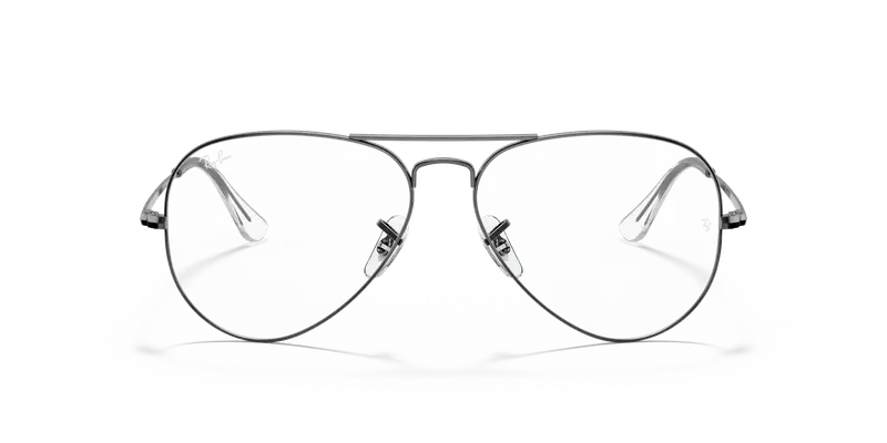 Ray - Ban Unisex RX6489 AVIATOR 2502 Montature da vista Metallo Grigio Trasparente Pilot Normale miniatura 2