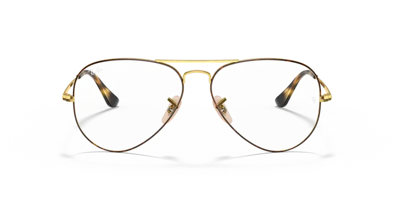 Ray - Ban Unisex RX6489 AVIATOR 2945 Montature da vista Metallo Havana Pilot miniatura 2