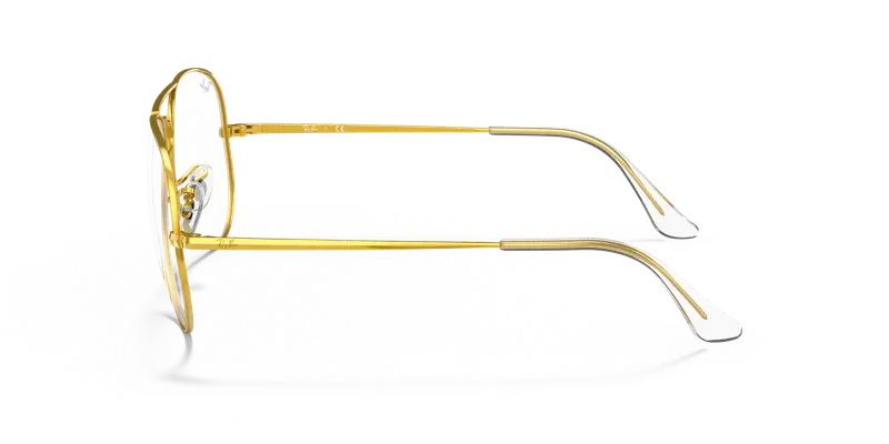 Ray - Ban Unisex RX6489 AVIATOR 3086 Montature da vista Metallo Oro Trasparente Pilot Normale miniatura 3