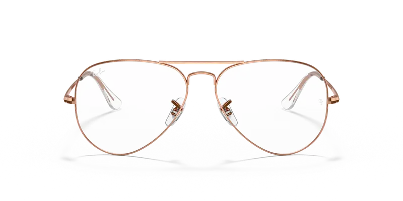 Ray - Ban Unisex RX6489 AVIATOR 3094 Montature da vista Metallo Oro Trasparente Pilot Normale miniatura 2