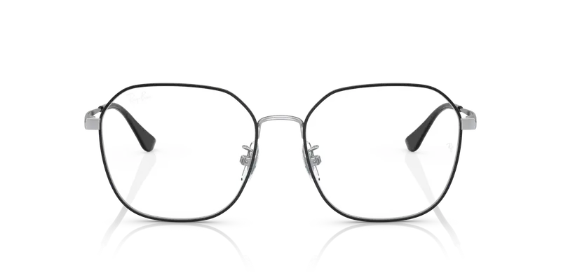 Ray - Ban Unisex RX6490D 2983 Montature da vista Metallo Nero Trasparente Geometrica Normale miniatura 2