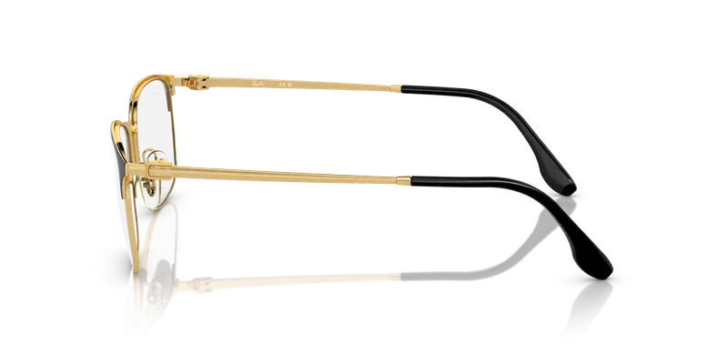 Ray - Ban Unisex RX6494 2991 Montature da vista Metallo Nero Trasparente Pillow Normale miniatura 3